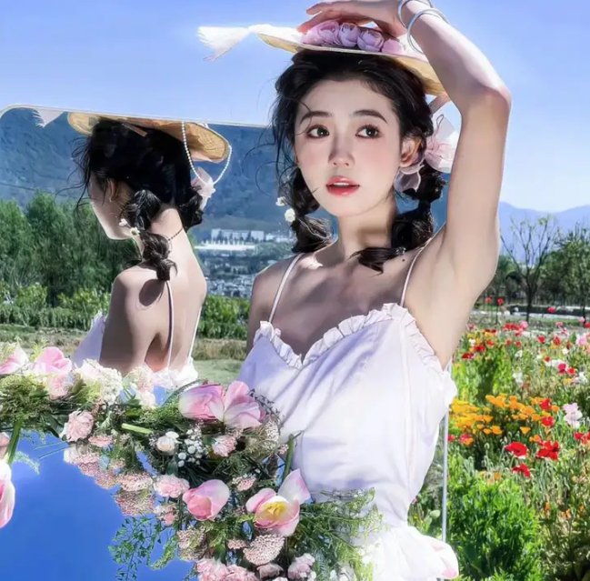 安静的乡村女人